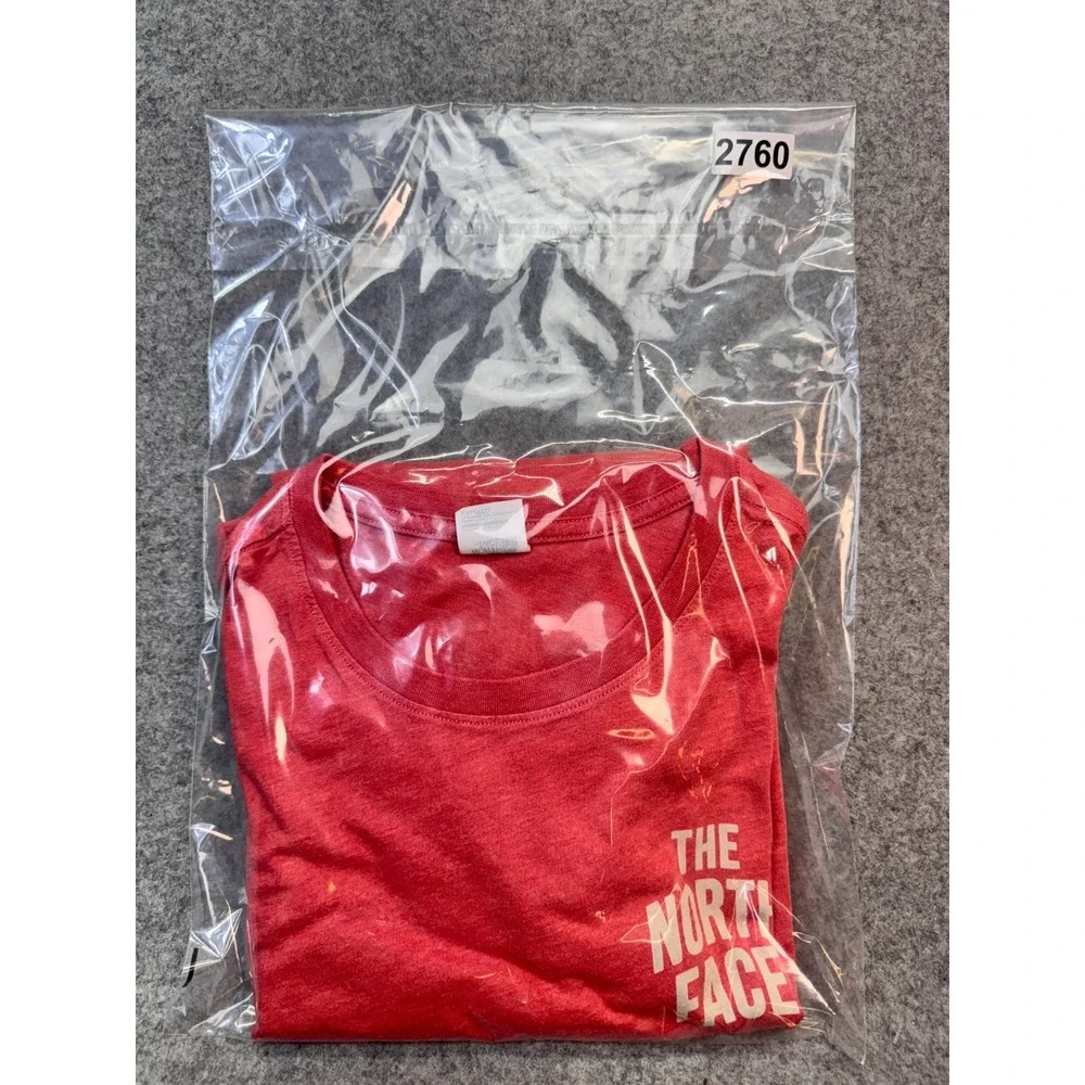 The North Face Men's XXL Red T-Shirt‎ Never Stop Exploring Graphic USA Made Vtg
